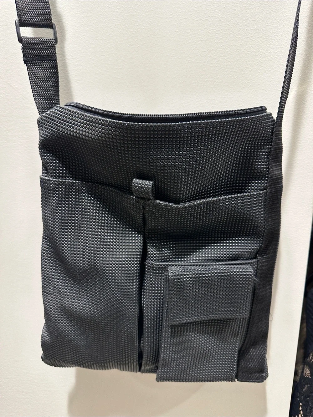 Men's Black Crossbody Utility Bag - Compact Everyday Carry